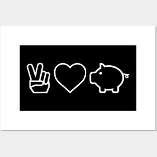 Peace, Love, And Pigs - Pig Posters and Art